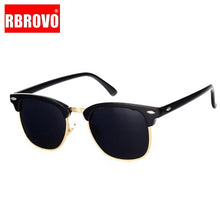 Load image into Gallery viewer, RBROVO 2019 Semi-Rimless Brand Designer Sunglasses Women/Men Polarized UV400 Classic Oculos De Sol Gafas Retro Eyeglasses