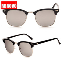 Load image into Gallery viewer, RBROVO 2019 Semi-Rimless Brand Designer Sunglasses Women/Men Polarized UV400 Classic Oculos De Sol Gafas Retro Eyeglasses