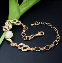 Load image into Gallery viewer, MISANANRYNE  Gold Color Cat Eye Lovely Fox Beautiful Chain Bracelet Jewelry Wholesale