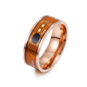 Fashion Men's Smart Ring Magic Wear NFC Ring Finger Digital Ring for Android phones with functional couple stainless steel ring