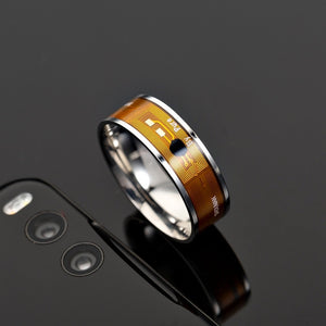 Fashion Men's Smart Ring Magic Wear NFC Ring Finger Digital Ring for Android phones with functional couple stainless steel ring