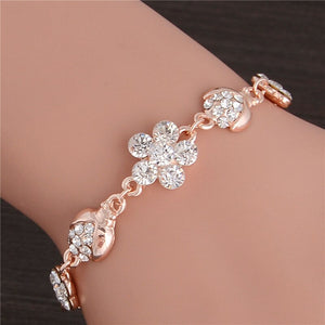 ZOSHI Brand Opal Stone Bracelet & Bangle New Fashion Crystal Jewelry Women Wedding Handmade Charm Golden Plated Bracelet