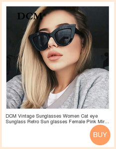 DCM Cateye Sunglasses Women Vintage Gradient Glasses Retro Cat eye Sun glasses Female Eyewear UV400