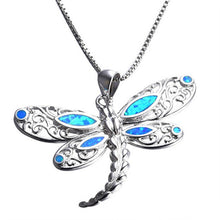 Load image into Gallery viewer, Fashion Silver Filled Blue Imitati Opal Sea Turtle Pendant Necklace for Women Female Animal Wedding Ocean Beach Jewelry Gift