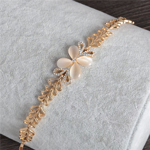 ZOSHI Brand Opal Stone Bracelet & Bangle New Fashion Crystal Jewelry Women Wedding Handmade Charm Golden Plated Bracelet