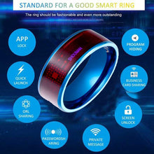 Load image into Gallery viewer, Fashion Men&#39;s Smart Ring Magic Wear NFC Ring Finger Digital Ring for Android phones with functional couple stainless steel ring