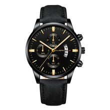 Load image into Gallery viewer, 2019 relogio masculino watches men Fashion Sport Stainless Steel Case Leather Band watch Quartz Business Wristwatch reloj hombre