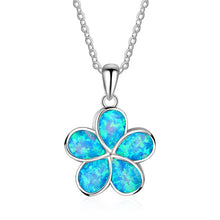 Load image into Gallery viewer, Fashion Silver Filled Blue Imitati Opal Sea Turtle Pendant Necklace for Women Female Animal Wedding Ocean Beach Jewelry Gift