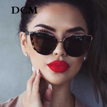 Load image into Gallery viewer, DCM Cateye Sunglasses Women Vintage Gradient Glasses Retro Cat eye Sun glasses Female Eyewear UV400