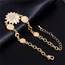 Load image into Gallery viewer, MISANANRYNE  Gold Color Cat Eye Pretty Flower Attractive Fashion Chain Bracelet Jewelry Wholesale