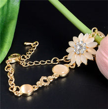 Load image into Gallery viewer, MISANANRYNE  Gold Color Cat Eye Pretty Flower Attractive Fashion Chain Bracelet Jewelry Wholesale