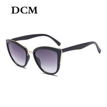 Load image into Gallery viewer, DCM Cateye Sunglasses Women Vintage Gradient Glasses Retro Cat eye Sun glasses Female Eyewear UV400