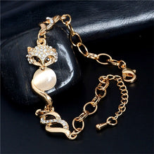 Load image into Gallery viewer, MISANANRYNE  Gold Color Cat Eye Lovely Fox Beautiful Chain Bracelet Jewelry Wholesale